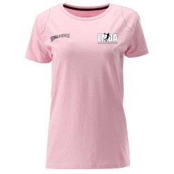 T-shirt Spalding femme rose