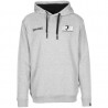 Sweat capuche Spalding imprimé dos gris chiné