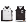 Maillot réversible spalding marquage 2 faces noir et blanc