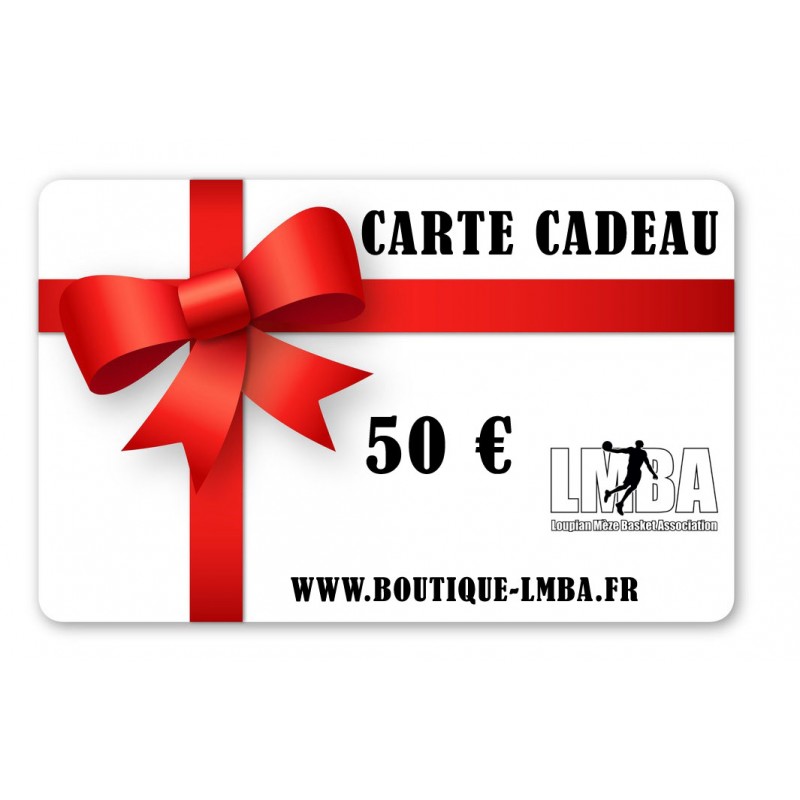 Carte Cadeau 50 €